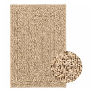 vidaXL ZIZUR Juteteppich 120 x 170 cm Jute-Optik