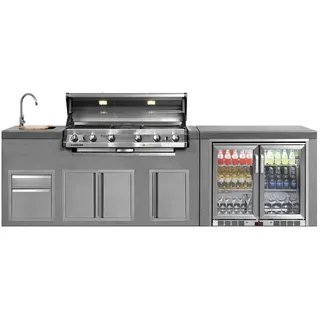 EVERDURE Gasgrill Everdure NEO Outdoorküche grau