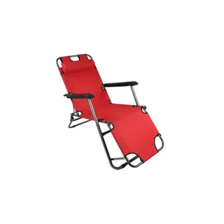VCM Maltosa Sonnenliege 153 x 60 x 27 cm Rot