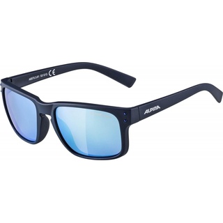 ALPINA KOSMIC - Verspiegelte und Bruchsichere Sonnenbrille Mit 100% UV-Schutz Für Erwachsene, nightblue matt, One Size