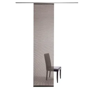 INDES FUGGERHAUS TEXTIL Homing Flächenvorhang Manhatten 60x245cm braun Wohnzimmer Schlafzimmer