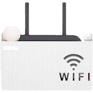suran Wand Router Aufbewahrungsbox WLAN Box, Wandbehang Router Dekorative Box, Dekorative Schwimmende Rack, Kabel Management Box Wand Regal, Für WLAN-Router WLAN-Regal Wanddekoratio