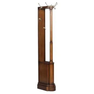 Casa Padrino Luxus Mahagoni Garderobenständer Braun 35 x 52 x H. 192 cm - Hotel & Restaurant Möbel Vintage Garderobe