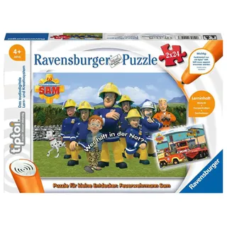 Ravensburger tiptoi Puzzle für kleine Entdecker: Feuerwehrmann Sam