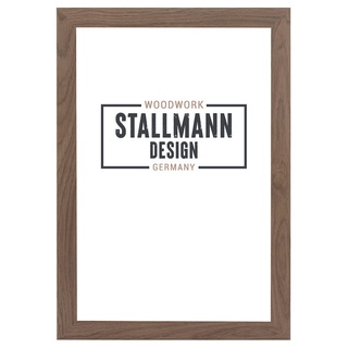 Stallmann Design SD Bilderrahmen mit Acrylglas-Antireflex, Rahmen new modern in 60x90 cm Mooreiche, zum vertikalen oder horizontalen Aufhängen