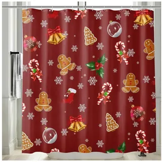 M&W DAS DESIGN Duschvorhang 180x200 Anti schimmel Waschbar Lustig