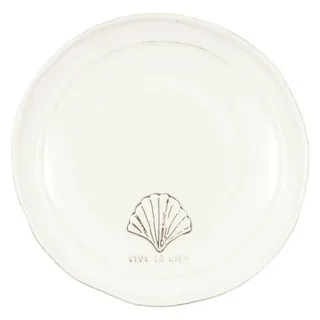 GREENGATE Teller VIVE LA MER Weiß 20 cm
