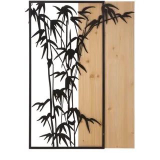 Wanddeko, Natur, Schwarz, Metall, Holzwerkstoff, 58x80x2 cm, Dekoration, Skulpturen & Dekoobjekte, Wanddeko