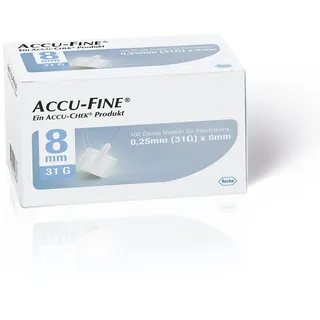 Roche ACCU-FINE Sterile Nadeln für Insulinpens 8 mm 100 st