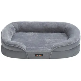 Songmics Hundekissen rund 76 cm grau