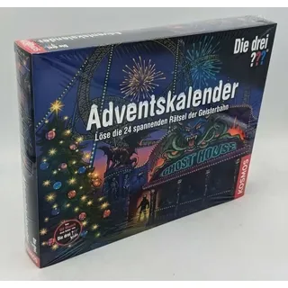 KOSMOS 634162 Adventskalender Die drei ???  24 Rätsel der Geisterbahn 2019 NEU