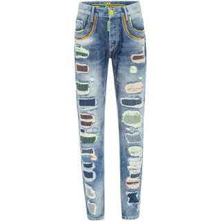 Cipo & Baxx 5-Pocket-Jeans Straight Fit Blau 34/34