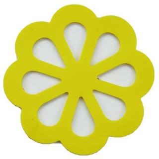 IXCVBNGHS Blumen-Cartoon-Muster Tisch-Isoliermatte Verbrühungs-Anti-Rutsch Haushalts-Silikon-Tischset Schüssel-Matte Untersetzer-Tischmatte (gelb), small