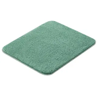 Kleine Wolke Badteppich Relax, Grün, Textil, rechteckig, 55x65 cm, Textiles Vertrauen - Oeko-Tex®, für Fußbodenheizung geeignet, rutschhemmend, Badtextilien, Badematten