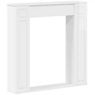 vidaXL Kaminumrandung Holzwerkstoff 100 x 20 x 100 cm Weiß