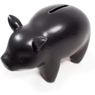 Luckies Lustiges Sparschwein Perry, schwarz