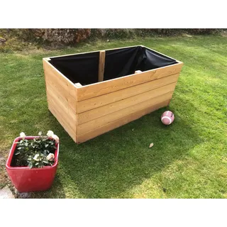 Elegantes Hochbeet Lärche 20 mm Kräuterbeet Gemüsebeet 115x80xH71 cm