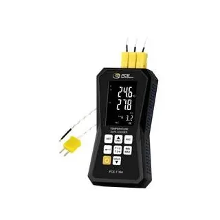 PCE Instruments 4-Kanal-Thermometer mit Datenlogger PCE-T 394 Messbereich -210 ? 1370 °C Thermoelementtypen K und J