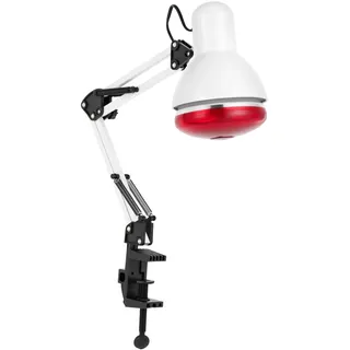 HUOMMGS 150W Rotlichtlampe Wärmelampe 220V Infrarotlampe 360° Drehbar Therapielampe mit Klemme Faltbares Rotlichtlampe Multifunktional Rotlichtlampewärmelampe für Massagesalons