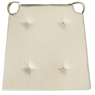 sleepling Stuhlkissen Sitzkissen, für Indoor und Outdoor, mit Klettverschluss, langlebig und abriebfest beige