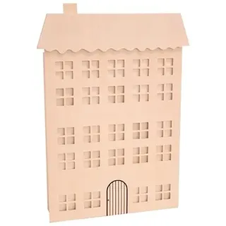 Aufbewahrungsschrank mit 24 Schubladen, Haus, 36 x 8,5 x 50 cm