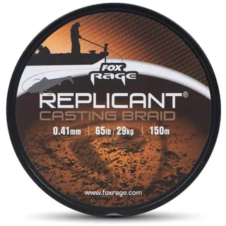 Fox Rage Replicant Cast Geflochtene Schnur 150 M - Brown - 0.410 mm