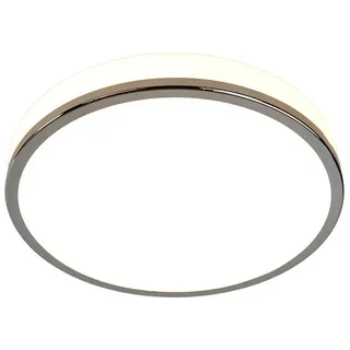 LINDBY Lyss 10 rund / weiß / Glas
