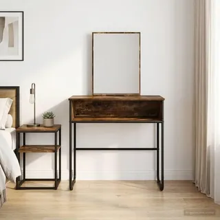 Schminktisch Geräucherte Eiche 81 x 40 x 131 cm Holzwerkstoff - Schminktische c4163 - Braun