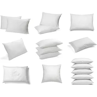 sunnypillow Inlet Kopfkissen Kissen 45x45 cm Füllung | Kissenfüllung Füllkissen Innenkissen Sofakissen groß | fest gefüllt, für Allergiker ge... - Weiß