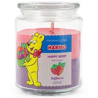 HARIBO Happy Berry Duftkerze 510 g lila-rosa