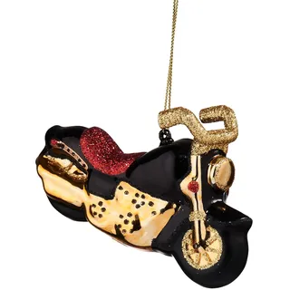 BUTLERS Weihnachtskugel Motorrad Hang ON | Christbaumkugel Glas, Weihnachtsbaumschmuck lustig, kreative Baumschmuck für Weihnachten, Weihnachtsdeko für Girlande & Weihnachtsbaum Deko