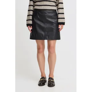 B.YOUNG Lederrock Damen Schwarz 36