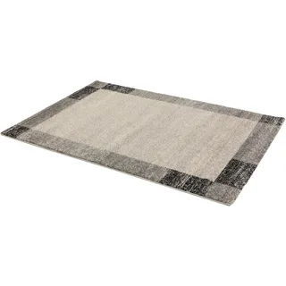 Teppich ASTRA "Samoa Bordüre 2" Teppiche Gr. B/L: 80 cm x 150 cm, 20 mm, 1 St., grau (grau, schwarz) Esszimmerteppiche Wohnzimmer