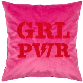 PAD Kissenbezug Letters 45 x 45 cm Pink/Rosa/Rot