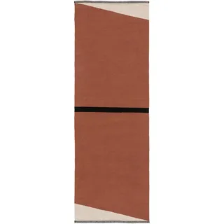 benuta Pop Baumwollteppich, Terracotta, Textil, Abstrakt, Rechteckig, 70x200 cm Care & Fair, Handmade in India, für Fußbodenheizung geeignet, Teppiche - Böden, Teppiche
