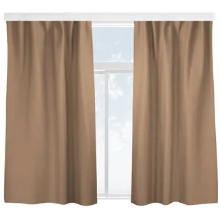 Bilderdepot24 Vorhang Gardine Einfarbig Modern Beige Türvorhang Raumteiler (2 St), Multifunktionsband, blickdicht, Samt, Schiebegardinen Babyzimmer Jugendzimmer Jungenzimmer Schiebevorhang beige 130 cm x 300 cm
