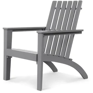 Costway Adirondack Gartenstuhl 73 x 68 x 85 cm grau