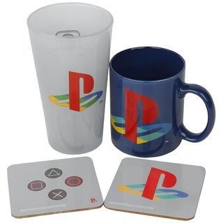 PlayStation GFB0075Playstation - Classic 2019 (Tasse, Glas und 2 Untersetzer) Geschenkset