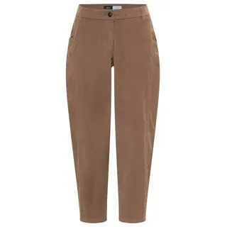 Cecil Cordhose Mid Waist Barrel Leg Braun 33 28