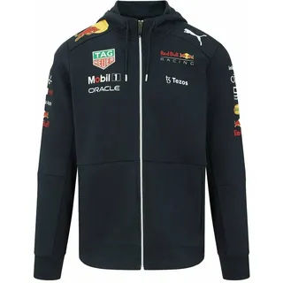 Red Bull Racing - Offizielle Formel 1 Merchandise Kollektion - 2022 Team Zip Kapuzenpullover - Herren - Dunkelblau - S