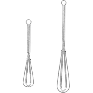 2Stücke Profi plus Schneebesen Set Klein Rührbesen Ballonschneebesen Mini Quirlb
