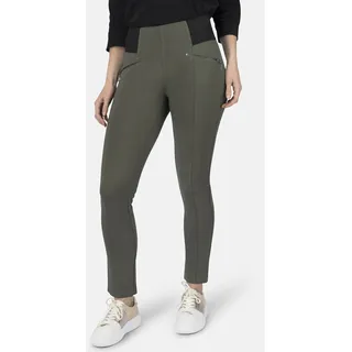 Stooker Women Leggings STOOKER WOMEN "SIENNA Jerseyhose", Damen, Gr. 40, grün (ivy grün), Jersey, 67% Viskose, 27% Polyamid, 6% Elasthan, eng lang, Hosen Leggings, Damenhose Slim Fit Knitterfreie Jersey für Damen