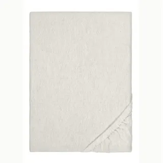 biberna Spannbettlaken Melange-Flanell 90 x 190 - 100 x 200 cm grau