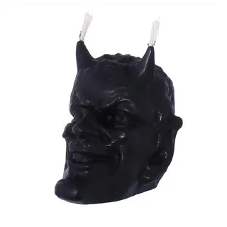 Nklaus - Bienenwachs Teufel schwarz Kerze Gothik Ritualkerze Figurenkerze Gothik - Skull Halloween Tropfkerzen 36296