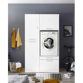 Respekta Waschmaschinenschrank Clara 200 x 167,4 x 67,6 cm Weiß