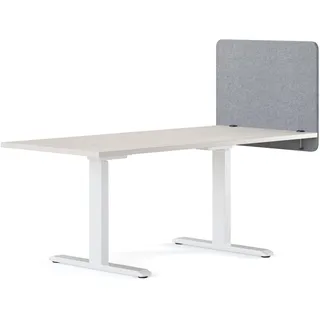 Ricoo Akustik Trennwand für Schreibtisch ZAP0760-G 75 x 60 x 2 cm Filz Grau Büro Home Office Pinnwand Schall und Sichtschutz