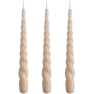 BUTLERS 5 Kerzen-Sets (2 Kerzen pro Set) 25 x Ø 2cm TWISTED | Spitzkerzen für Tischdeko | Tafelkerzen zur Dekoration | lange Kerzen Haushaltskerzen für Kerzenhalter