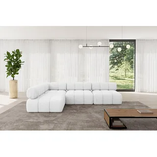altdecor Eckcouch modular 2-Sitzer Weiß
