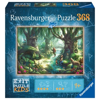 Ravensburger EXIT Puzzle Kids 12955 - Der magische Wald [368 Teile] (Neu differenzbesteuert)