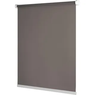 Ventanara® Rollo ohne Bohren schnurlos Springrollo inklusive Klemmträgern (grau (tageslicht), 110 x 150 cm)